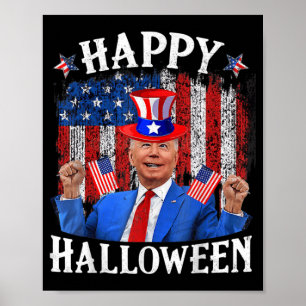 Poster Fun Joe Biden Happy Halloween For Fourth Of July M
