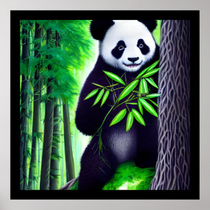 Poster Fun Little Panda Bear