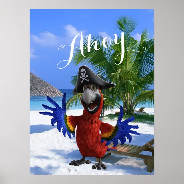 Poster Fun Parrot Pirate Adventure (Frente)