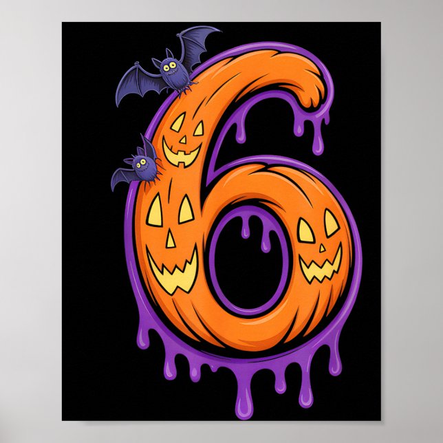 Poster Fun Six Seven 6 7 Meme Design Couples Halloween  (Frente)