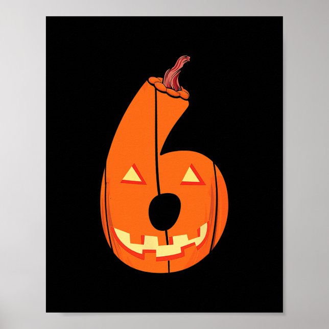 Poster Fun Six Seven 6 7 Meme Design Couples Halloween Pu (Frente)