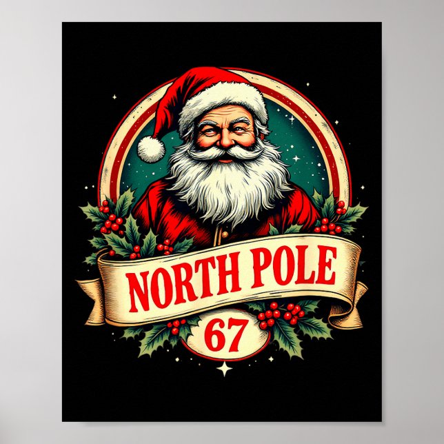 Poster Fun Six Seven Meme Design – Internet Energy - Xmas (Frente)