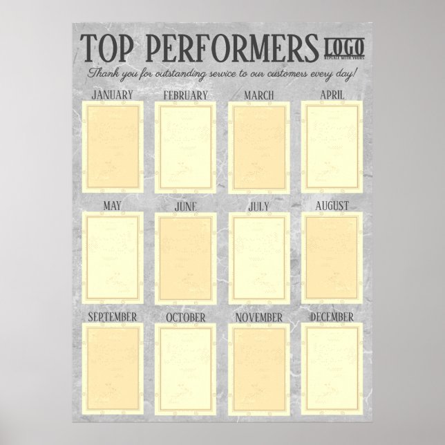 Poster Funcionário com melhor desempenho da exibição de f (Frente)