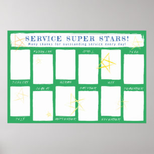 Poster Funcionário de exibição de fotos do reconhecimento