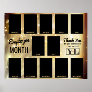 Poster Funcionário de fotografia em estrela Dourada do re