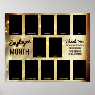 Poster Funcionário de fotografia em estrela Dourada do re
