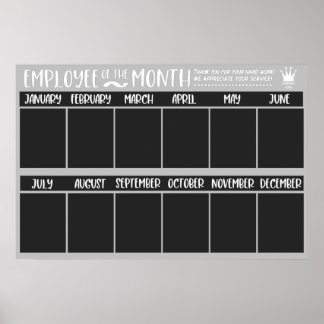 Poster Funcionário do Reconhecimento Mês do Prêmio