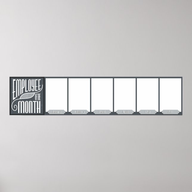 Poster Funcionário JAN-JUN da exibição de fotos do mês (Frente)