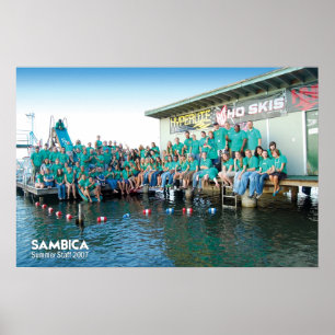 Poster Funcionarios 2007 do verão de Sambica