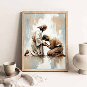 Poster Fundação da Fé, Arte Cristã, Jesus Supporti