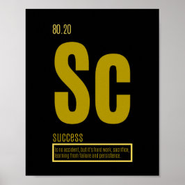 Poster Fundamental Elements of Success Quote