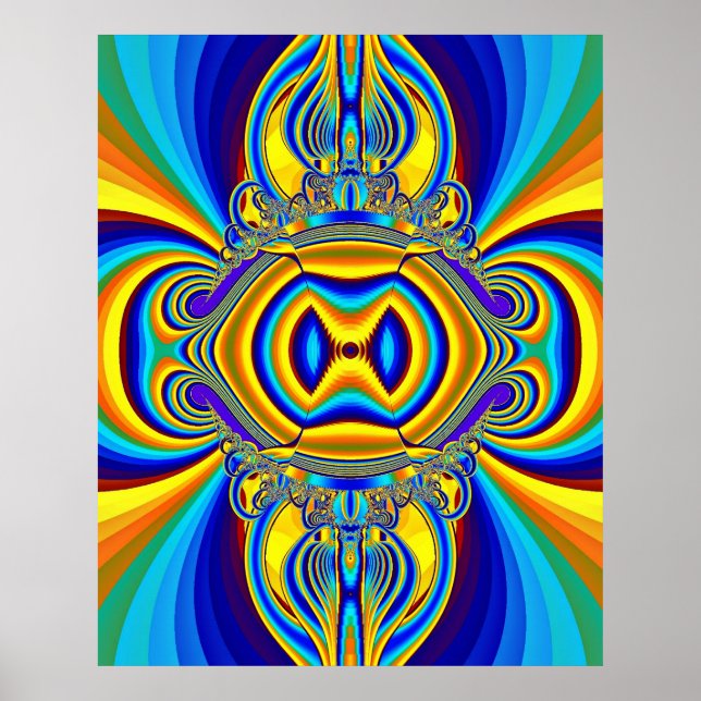 Poster Fundo Abstrato Colorido-14334 (Frente)