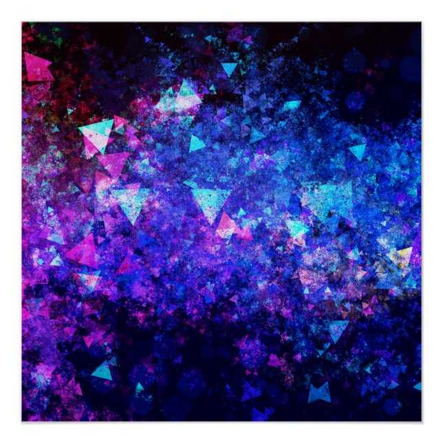 Pôster Fundo abstrato com cor com Na moda moderno (Frente)