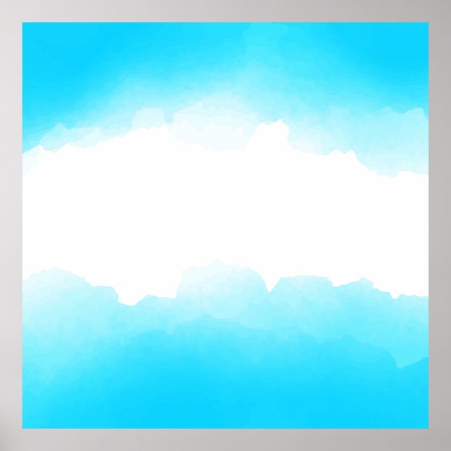 Poster Fundo abstrato de Aquarela (Frente)