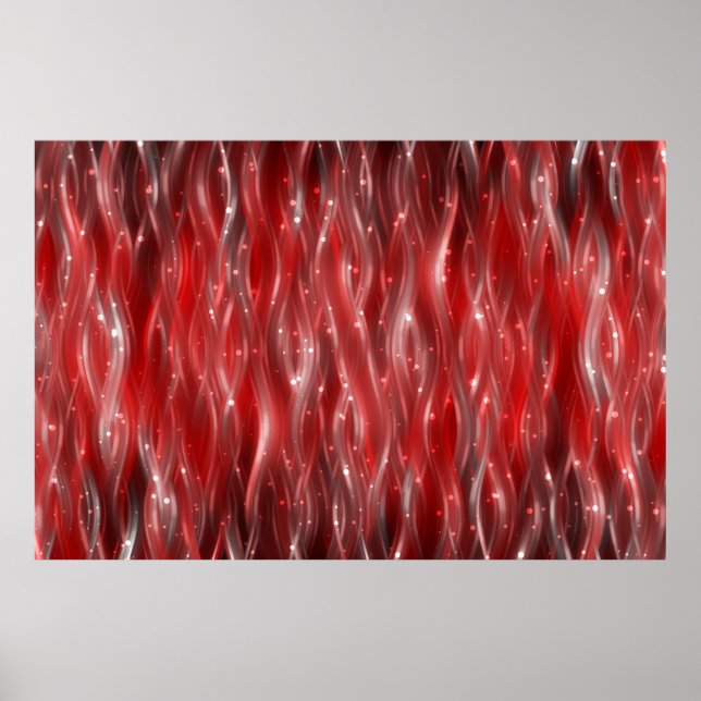 Poster fundo abstrato. fundo vermelho com ondas e (Frente)