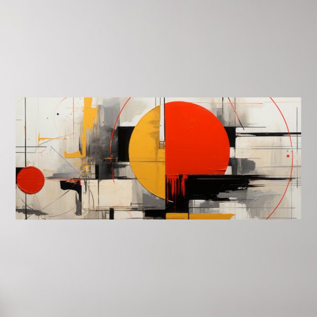 Poster fundo abstrato grunge (Frente)