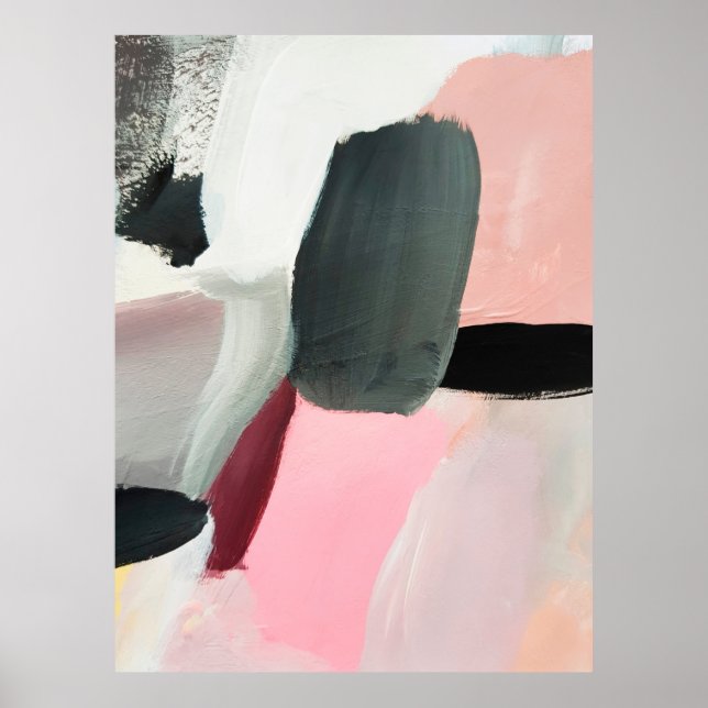 Poster Fundo abstrato pintado. Abstrato art backgrogue (Frente)