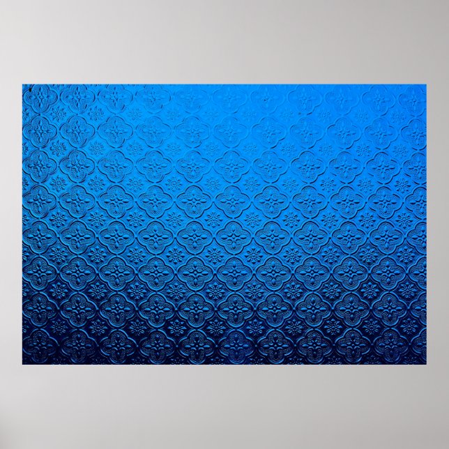 Poster fundo azul (Frente)