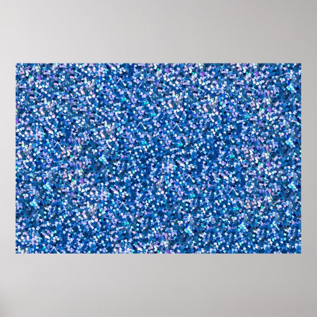 Poster Fundo azul brilhante. Fundo preenchido com sh (Frente)