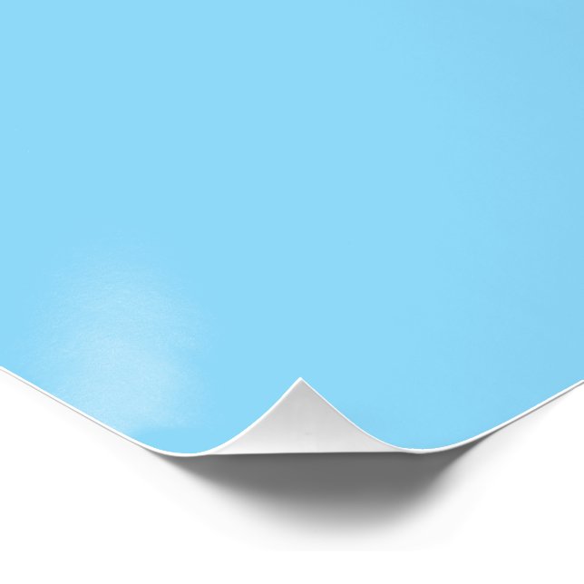 Pôster Fundo azul claro sólido uniformemente colorido (Canto)