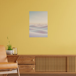 Poster Fundo calmo e iluminado com dunas de areia