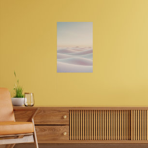 Poster Fundo calmo e iluminado com dunas de areia