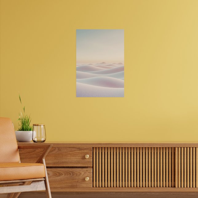 Poster Fundo calmo e iluminado com dunas de areia (Sala de Estar 2)