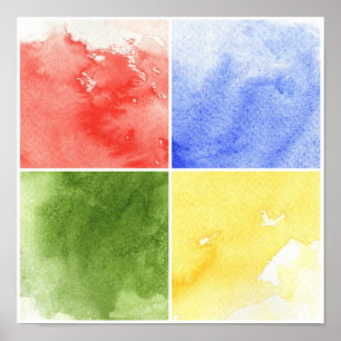 Pôster fundo colorido da aguarela para seu design