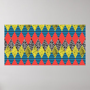 Poster Fundo contínuo com rombo