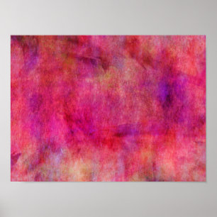 Poster Fundo cor-de-rosa vermelho brilhante da aguarela