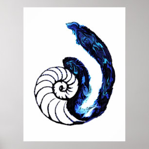 Pôster Fundo customizável do preto do órfão do tatuage