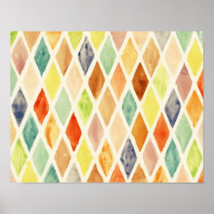 Pôster Fundo da aguarela