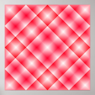 Poster Fundo da Xadrez rosa