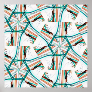 Poster Fundo de abstrato Fractal. Efeitos digitais. Fest