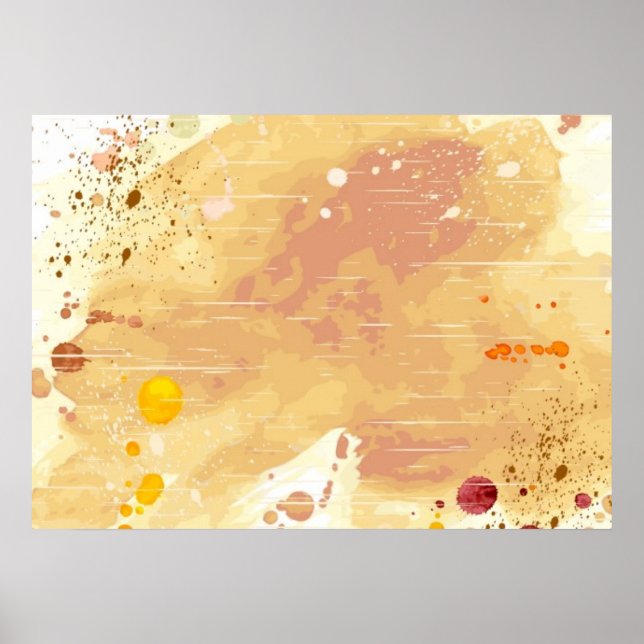 Poster fundo de aquarela (Frente)