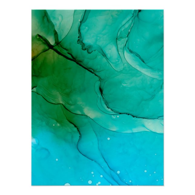 Pôster Fundo de Arte de Abstrato de Belas Artes Pintadas (Frente)