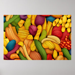 Poster Fundo de arte de massa LARGO