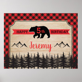 Poster Fundo de cenário para festa de aniversário de lenh