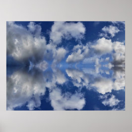 Poster Fundo de chamada de vídeo das nuvens de Moody