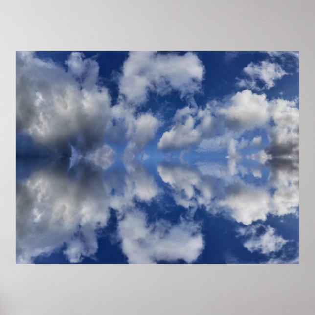 Poster Fundo de chamada de vídeo das nuvens de Moody (Frente)