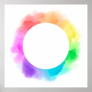 Poster Fundo de desenho de aquarela