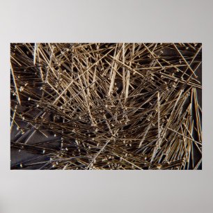 Poster Fundo de fixação de metal