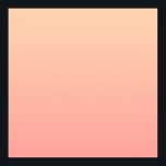 Poster Fundo de Gradação de Pêssego<br><div class="desc">Pessegueiro comum e fundo de gradiente rosa.</div>