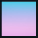 Pôster Fundo de gradiente azul e rosa<br><div class="desc">Cores de gradiente azul e rosa.</div>