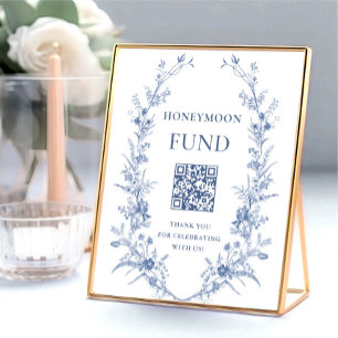 Poster Fundo de lua de mel do Jardim Vermelho Azul e Vito