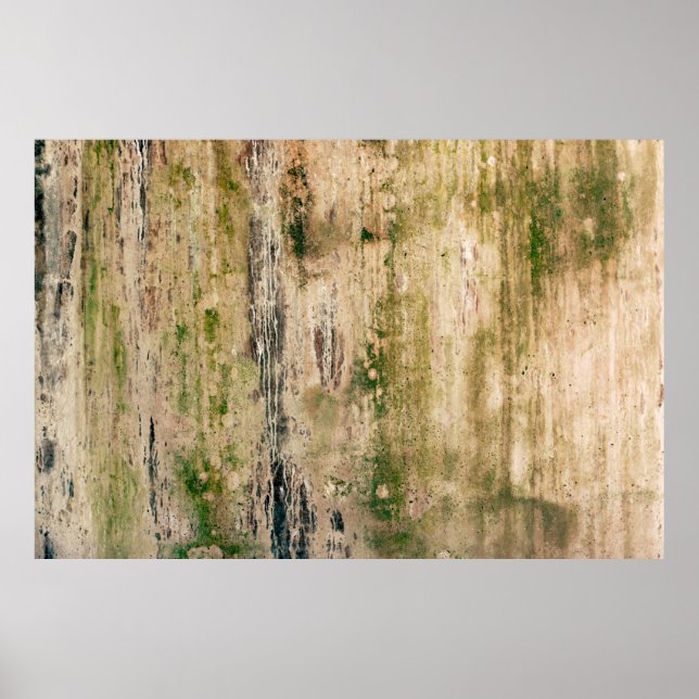 Poster Fundo de parede danificado sujo. Texto rasgado (Frente)