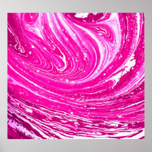 Poster Fundo de pintura rosa mista.