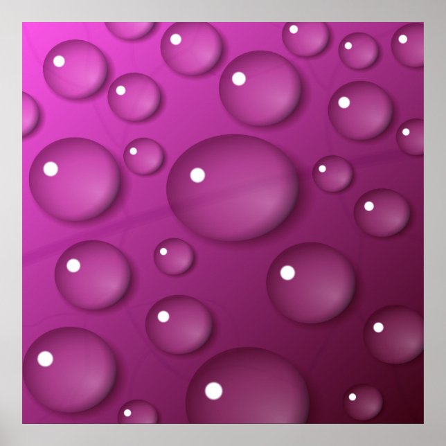 Pôster Fundo de queda de água rosa (Frente)