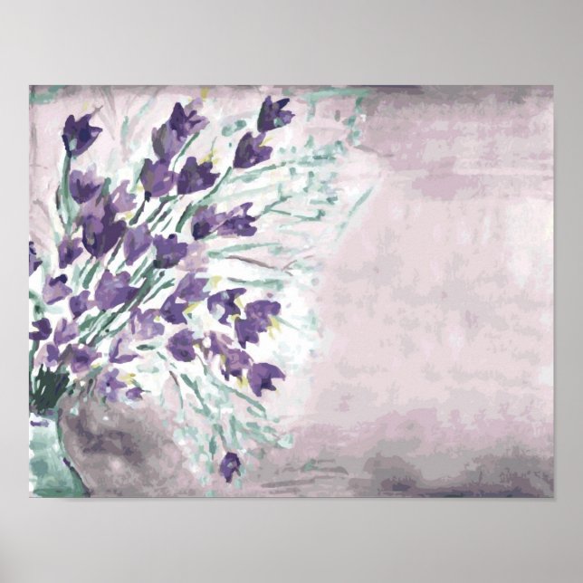 Pôster Fundo de ressonância em aquarela com sinos (Frente)