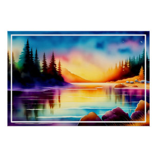 Pôster Fundo De Verão Com Palmeiras-56790